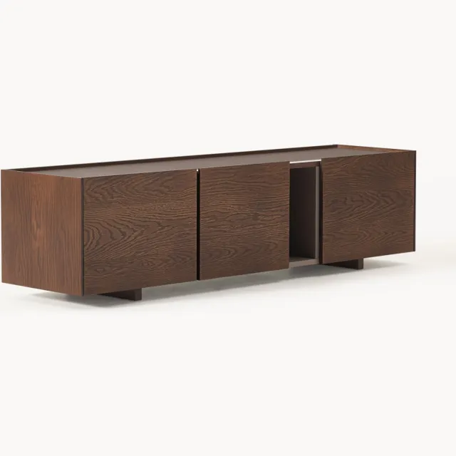 Westwing Collection Tv-meubel Larsen van hout Bruin