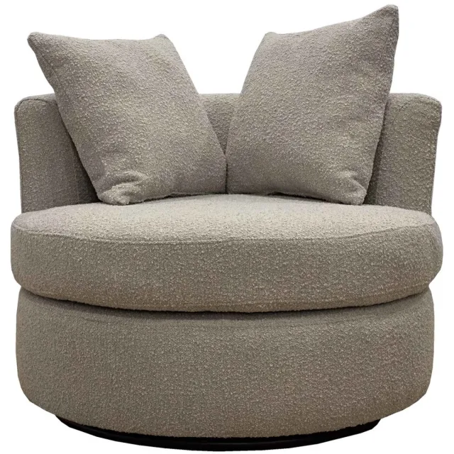Giga Meubel Fauteuil Thony - Metaal/Schuimstof/Grenen - Taupe