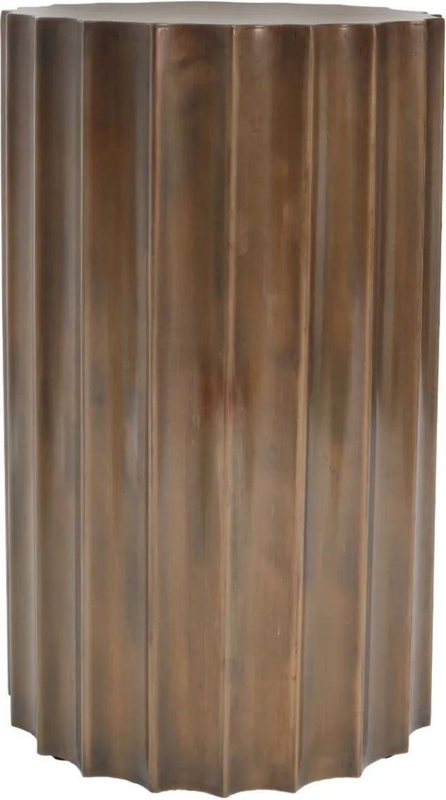 PTMD COLLECTION PTMD Jenter Ronde Koffietafel - H51 x Ø30 cm - Ijzer - Koper