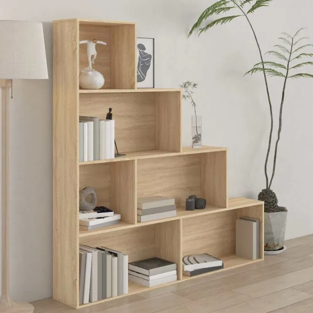 vidaXL Boekenkast/kamerscherm 155x24x160 cm bewerkt hout sonoma eiken Bruin
