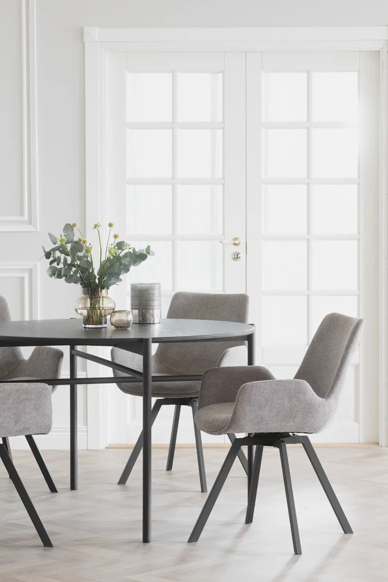 Rowico Home Skye ronde houten eettafel zwart - Ø 120 cm, foto 2