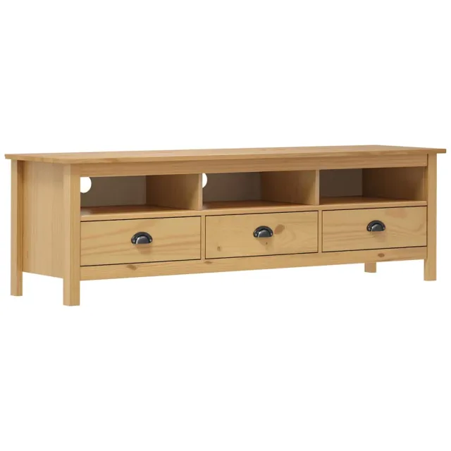 vidaXL Tv-meubel Hill 158x40x47 cm grenenhout honingbruin