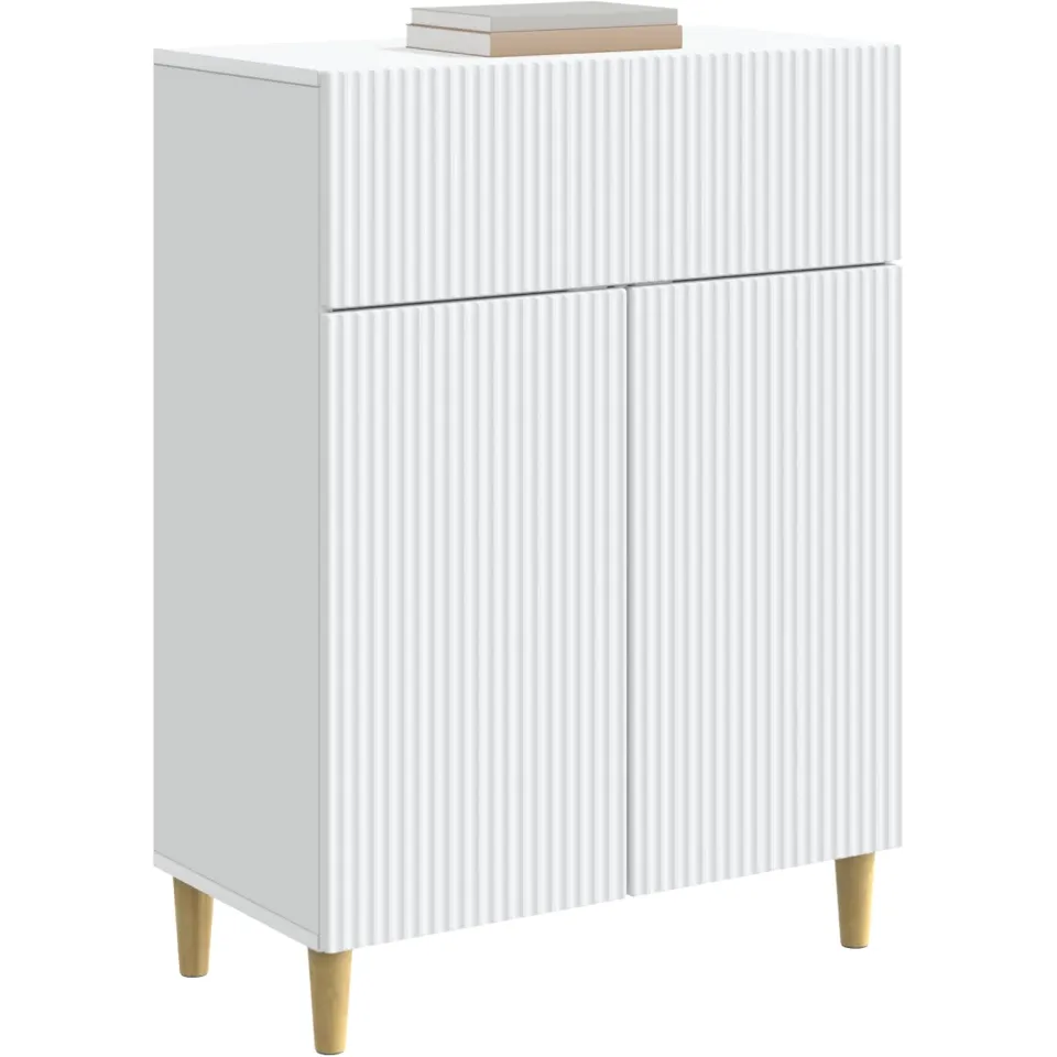 vidaXL Dressoir Wit 66 x 34,5 x 90 cm Bewerkt hout