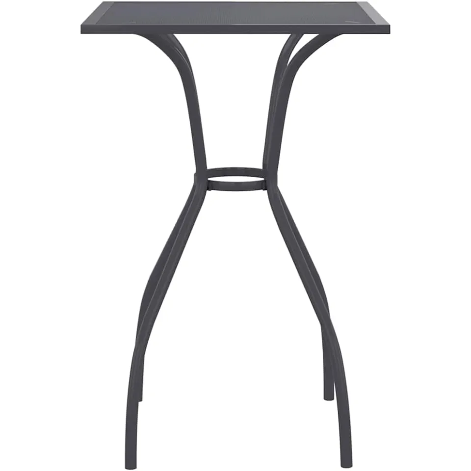 vidaXL Tuintafel 50x50x72 cm staalgaas antracietkleurig Anthraciet