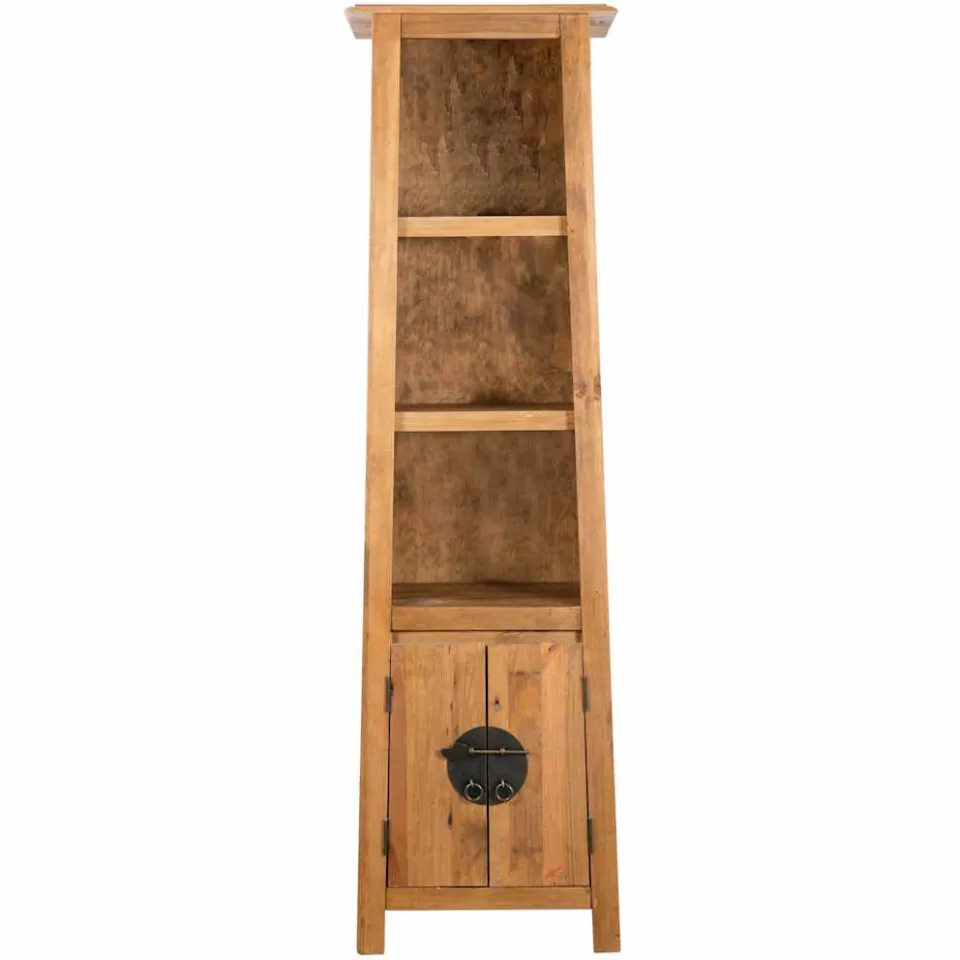 vidaXL Badkamerkast vrijstaand 48x32x170 cm massief grenenhout Bruin