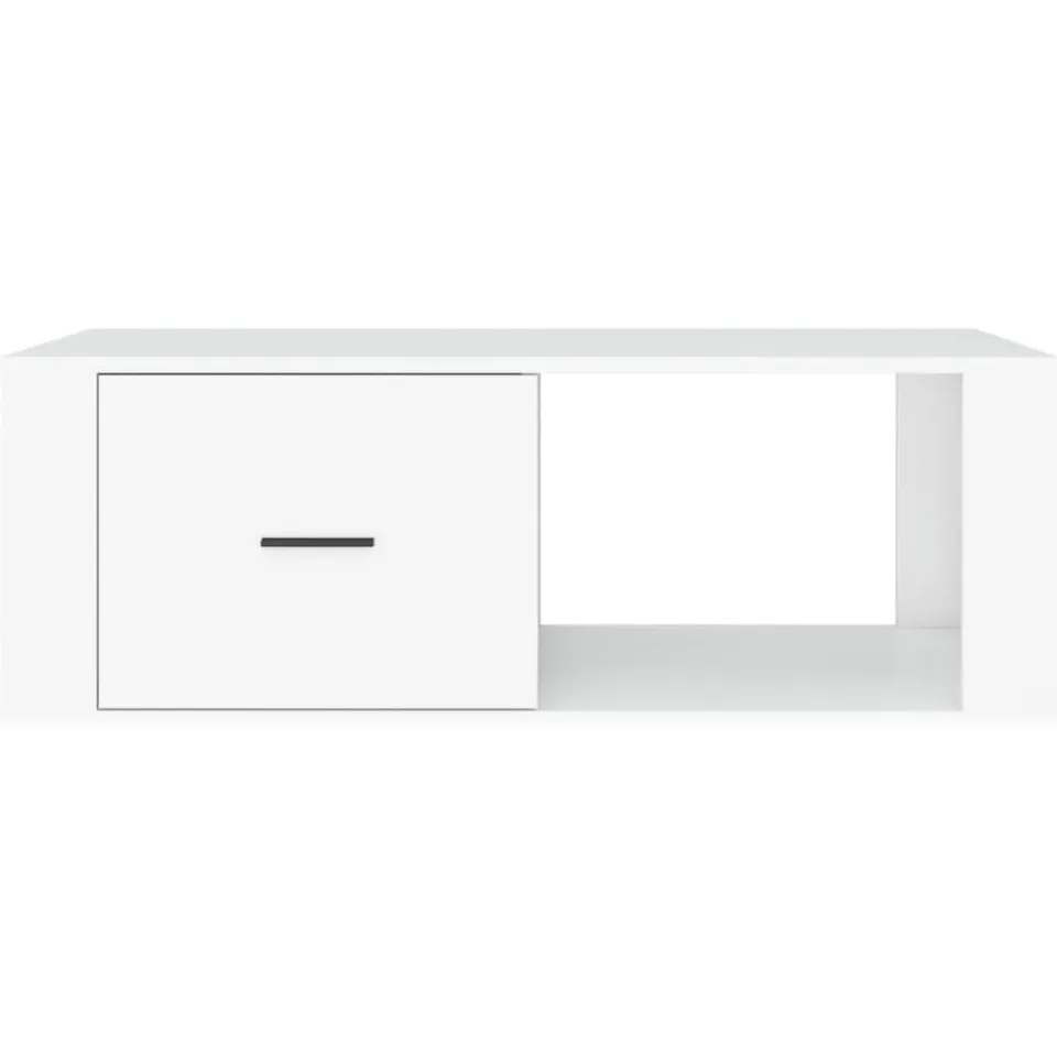 vidaXL Salontafel 100x50,5x35 cm bewerkt hout wit, foto 3