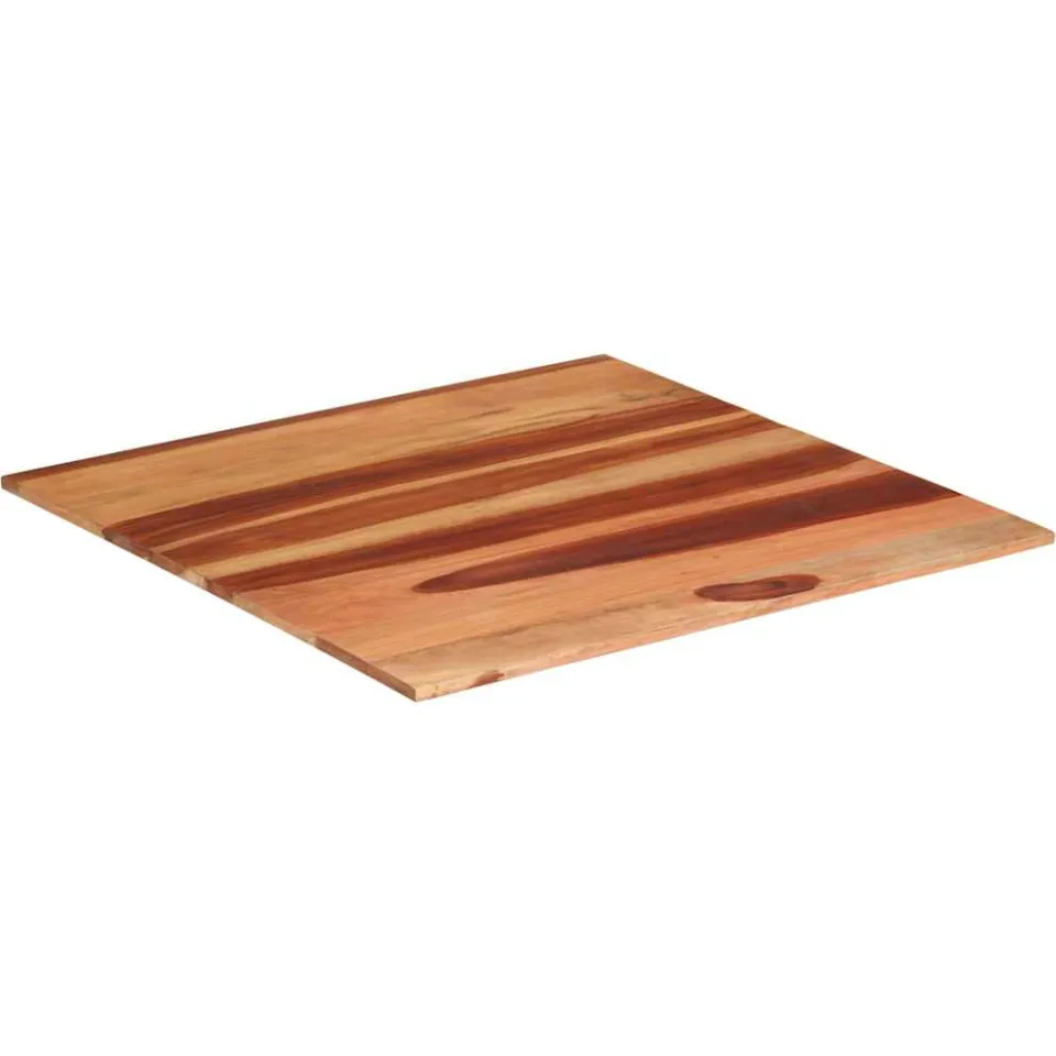 vidaXL Tafelblad 15-16 mm 80x80 cm massief acaciahout Bruin