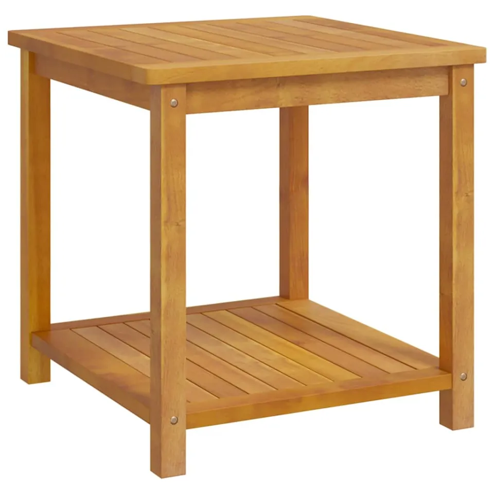 vidaXL Bijzettafel 45x45x45 cm massief acaciahout bruin, foto 3