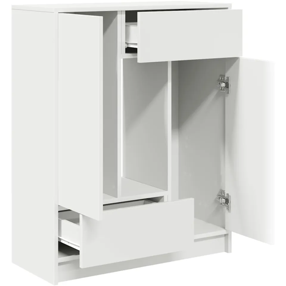 vidaXL Dressoir met lades en deuren 73x31x90 cm wit, foto 4