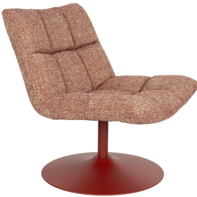 Dutchbone draaibare fauteuil Bar - rood