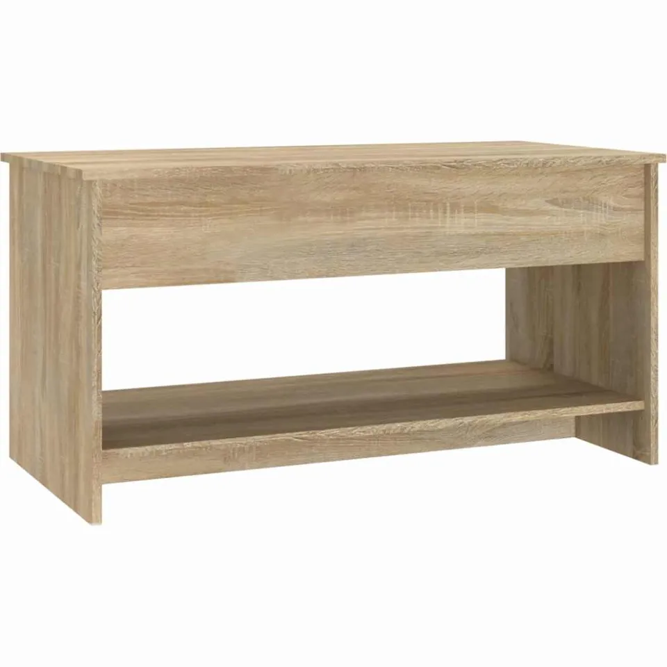 vidaXL Salontafel 102x50x52,5 cm bewerkt hout sonoma eikenkleurig, foto 3