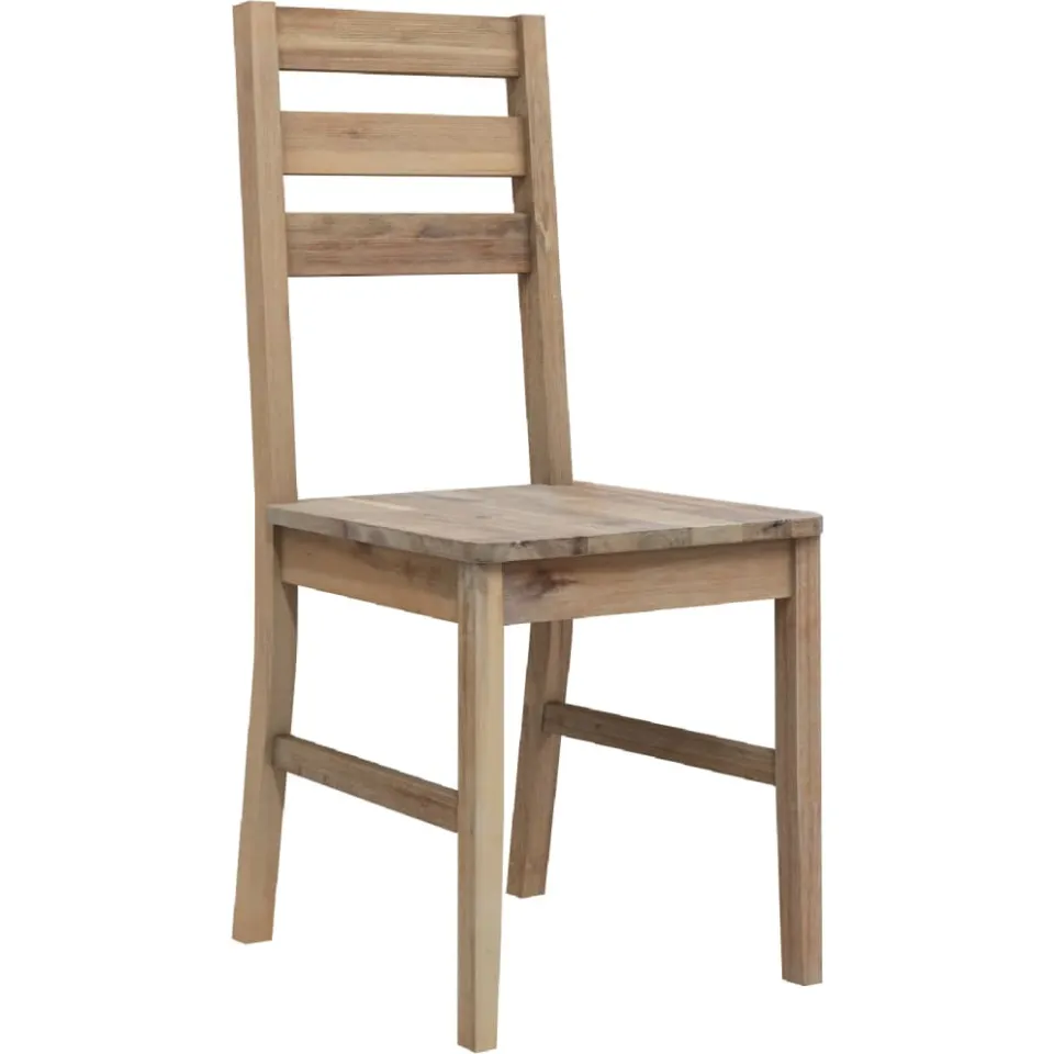 vidaXL Eetkamerstoelen 2 st massief acaciahout Bruin