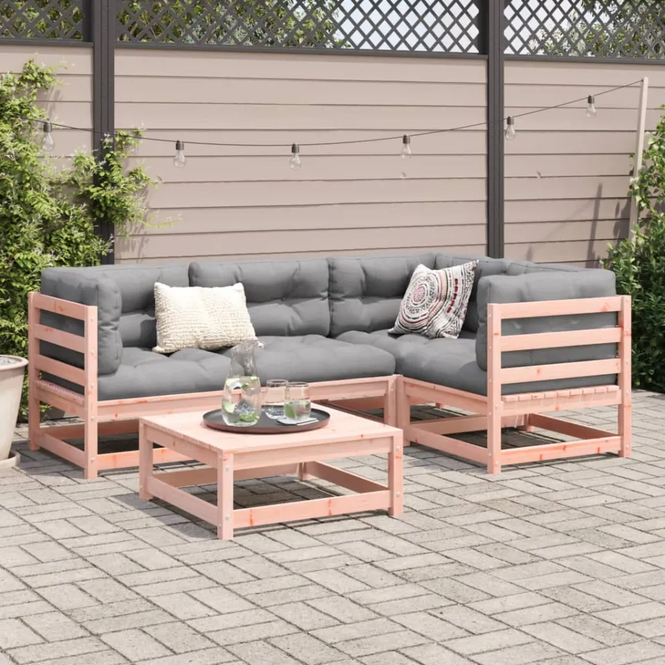 vidaXL 5-delige Loungeset massief douglas vurenhout bruin, foto 3