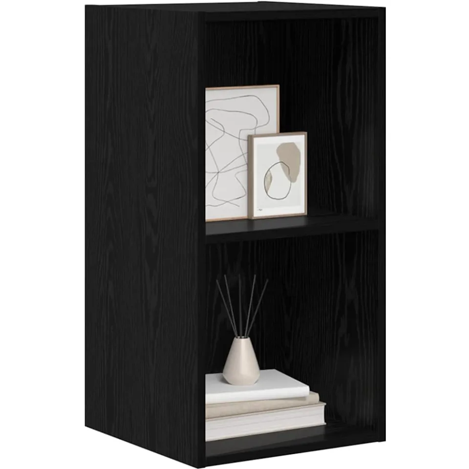 vidaXL Tv-meubelset 37 x 37 x 72 cm Zwart Eiken Bewerkt hout, foto 3