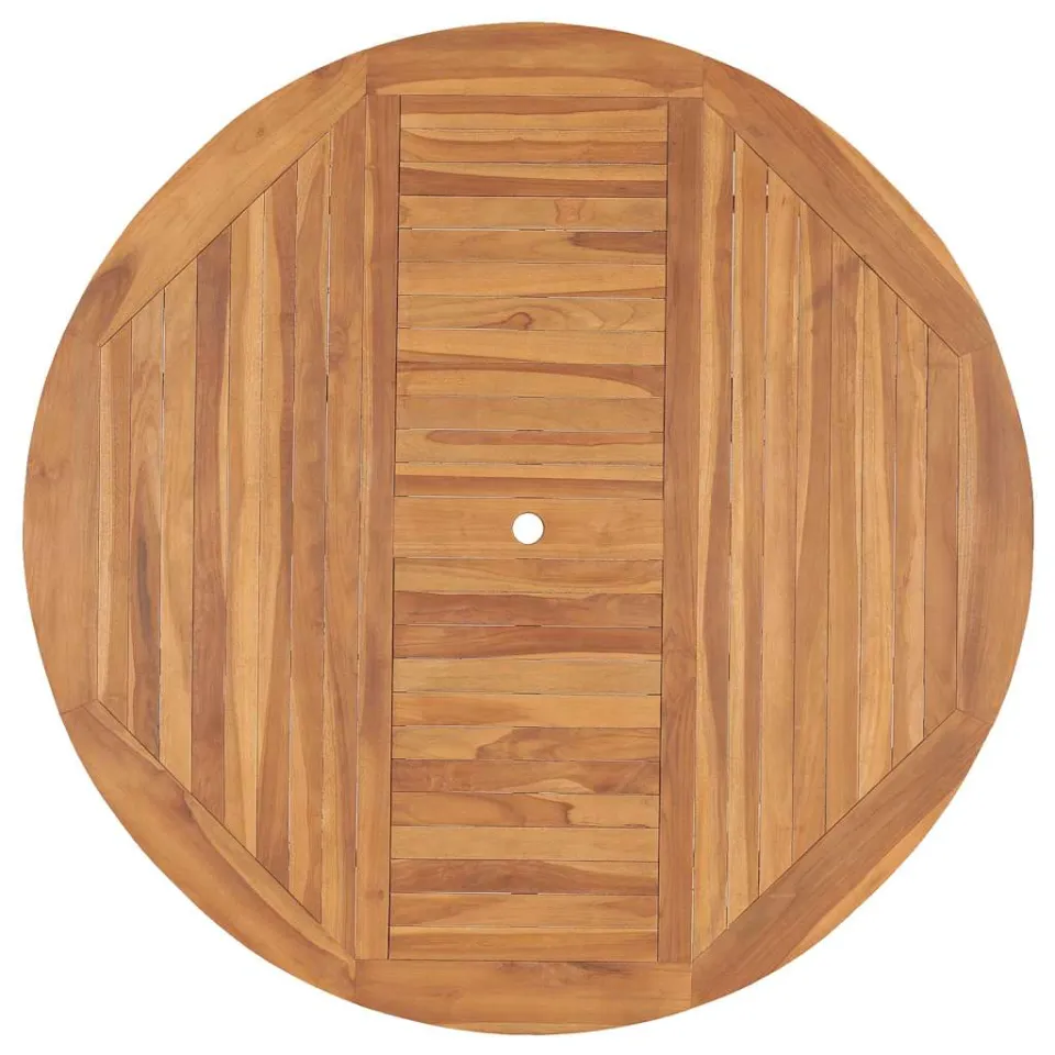 vidaXL Tuintafel 150x76 cm massief teakhout bruin, foto 3