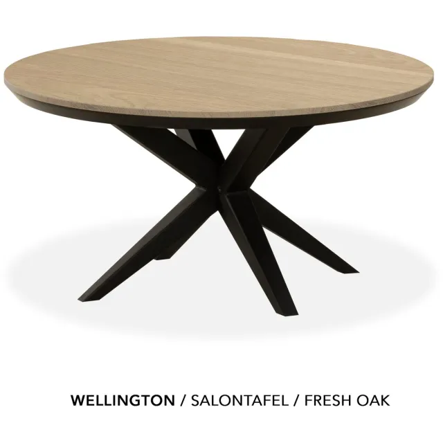 Maxfurn Ronde salontafel met verjongde rand | Zeer krasvast | Kleur: Fresh oak | diameter 80cm