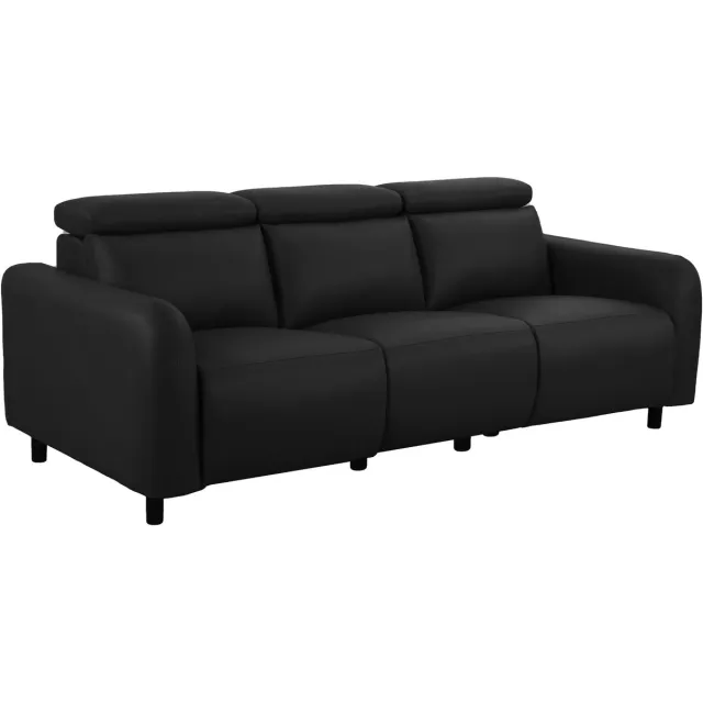Notio Living Skaane-3Zits - 2 Elec. Relax - Zwart PU