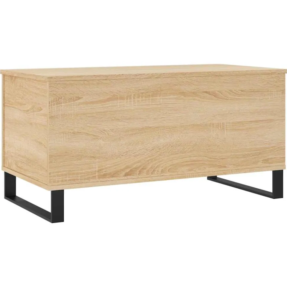 vidaXL Salontafel 90x44,5x45 cm bewerkt hout sonoma eikenkleurig, foto 3