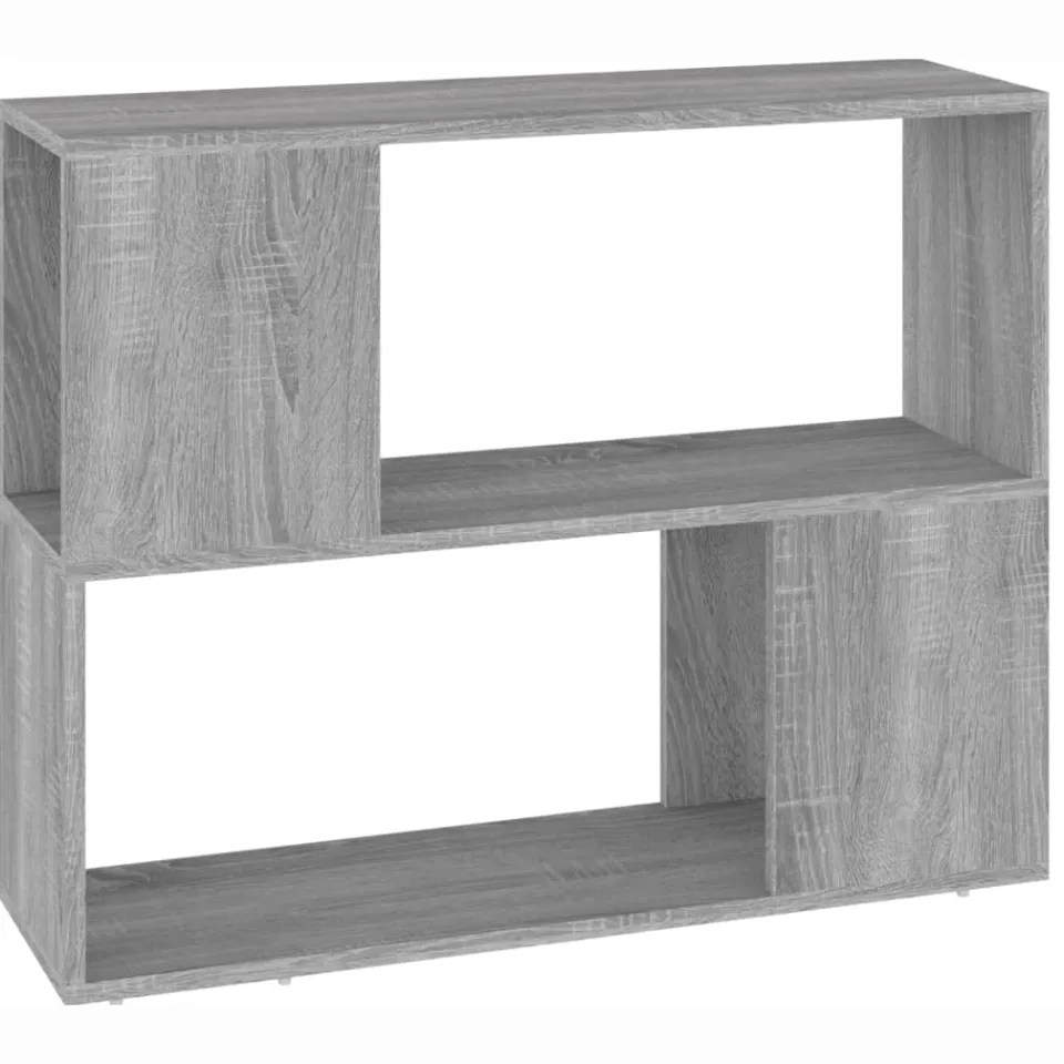 vidaXL Boekenkast/kamerscherm 80x24x63 cm grijs sonoma eikenkleurig