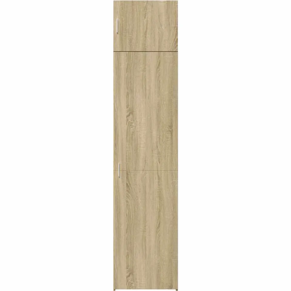 vidaXL Opbergkast smal 50x42,5x225 cm bewerkt hout sonoma eikenkleurig Bruin