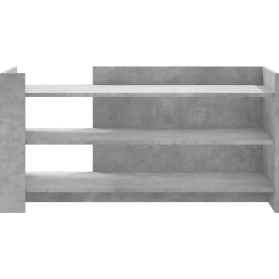vidaXL Salontafel 100x50x50 cm bewerkt hout betongrijs