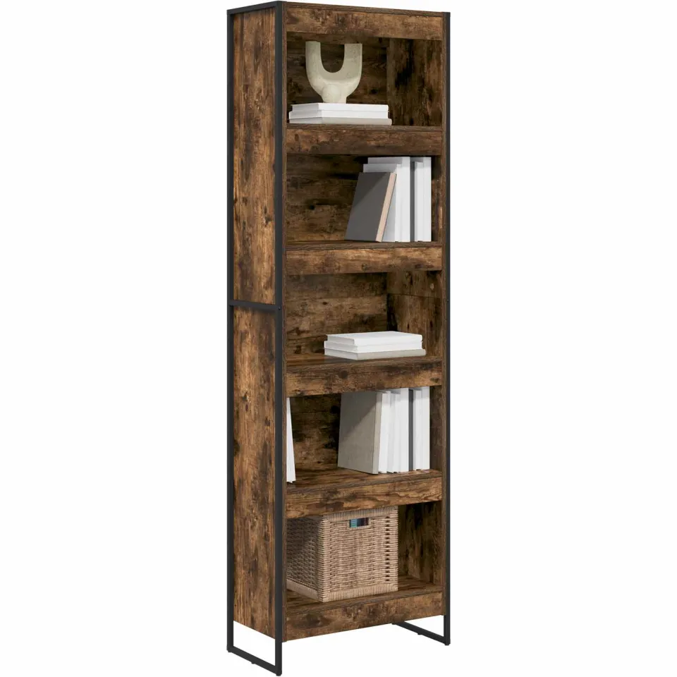 vidaXL Boekenkast 60 x 30 x 189,5 cm Gerookt eiken Bruin