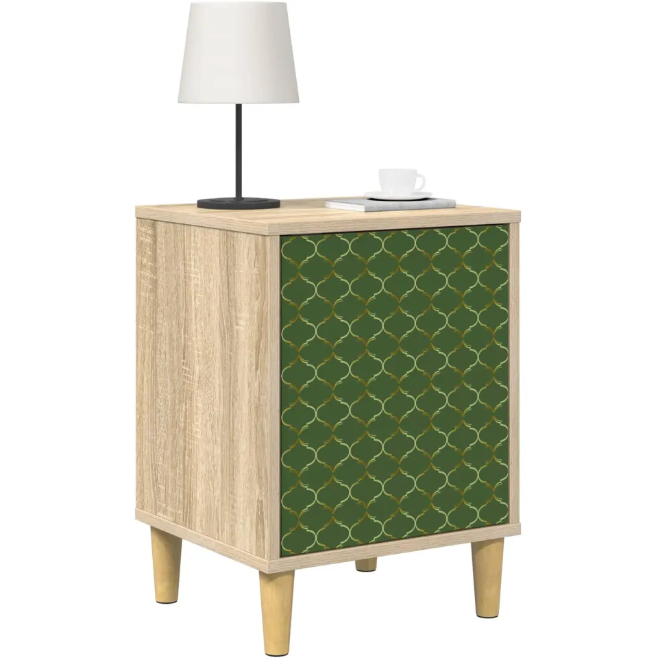 vidaXL Nachtkastje GELEEN 2 st Sonoma Eiken 36 x 33 x 50 cm Bruin