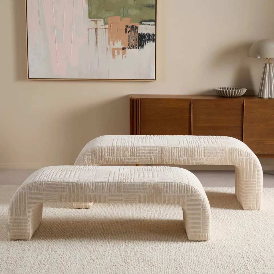 NOUS Living eetkamerbank beige, foto 3