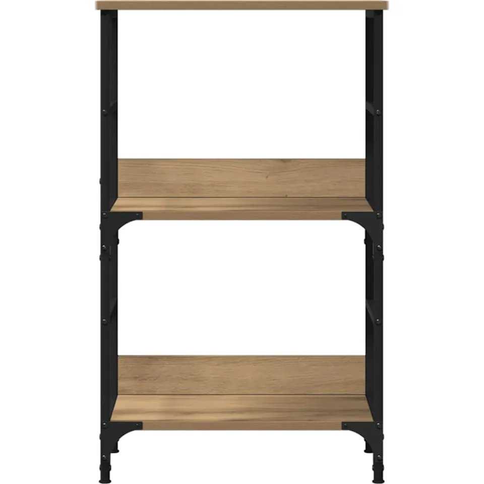 vidaXL Boekenkast 50x33x82 cm bewerkt hout artisanaal eikenkleurig, foto 3