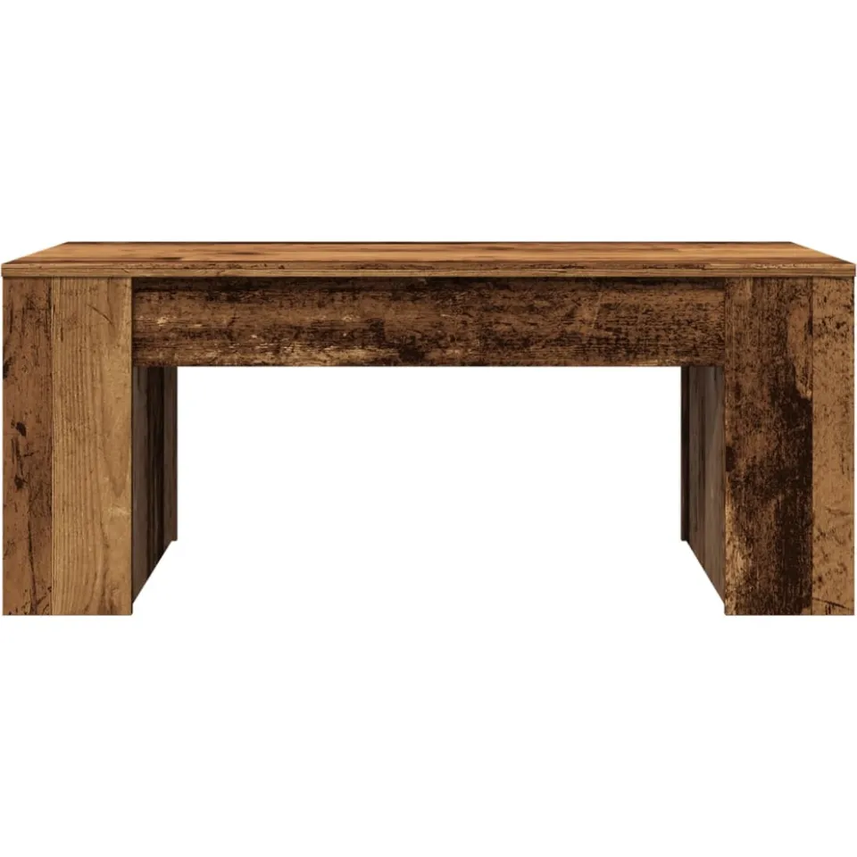 vidaXL Salontafel 102x55x42 cm bewerkt hout oud houtkleurig bruin, foto 3
