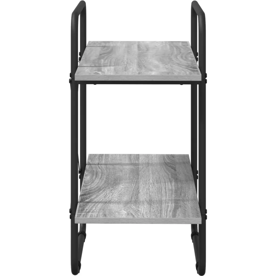 vidaXL Boekenrek 2-laags 60 x 35 x 70 cm PB Grijs Sonoma, foto 4