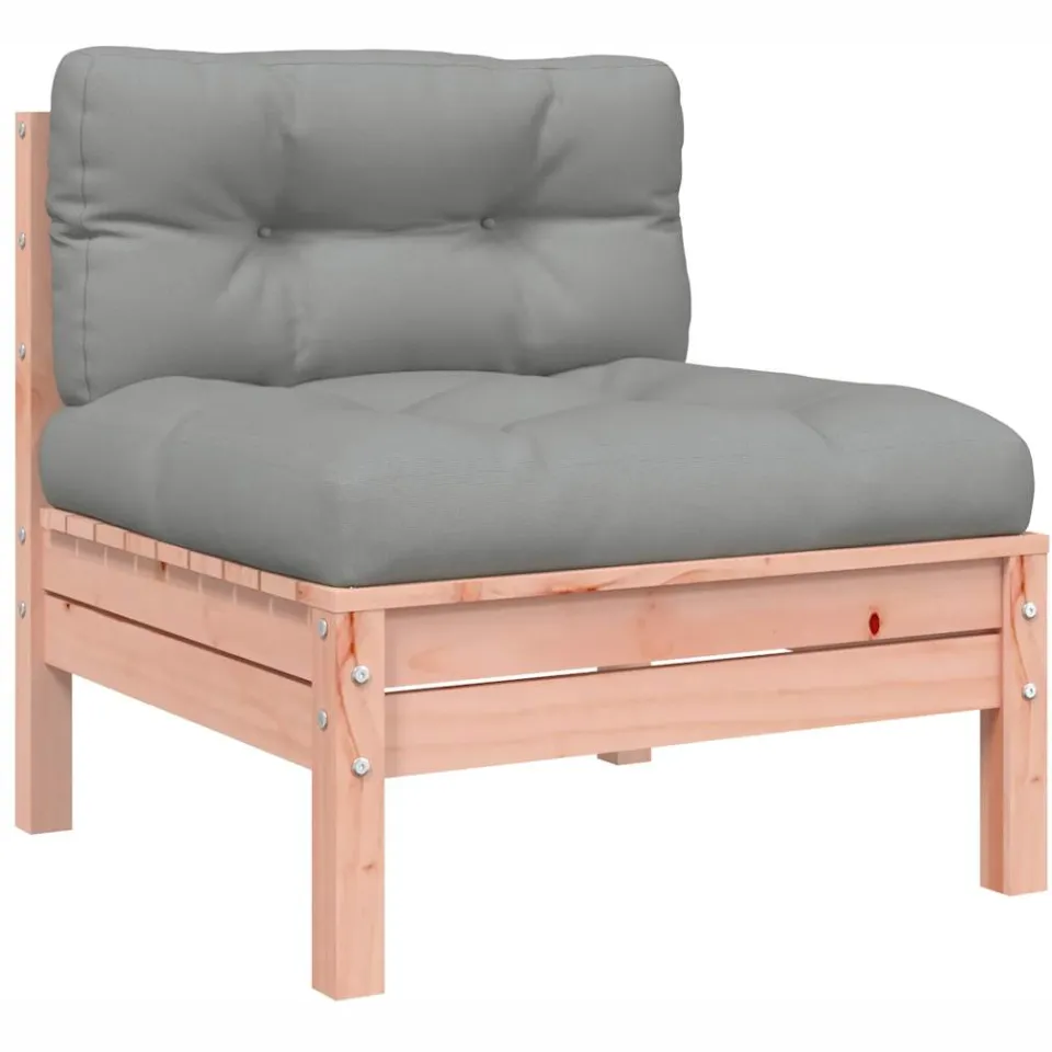 vidaXL 9-delige Loungeset met kussens massief douglas vurenhout bruin, foto 3