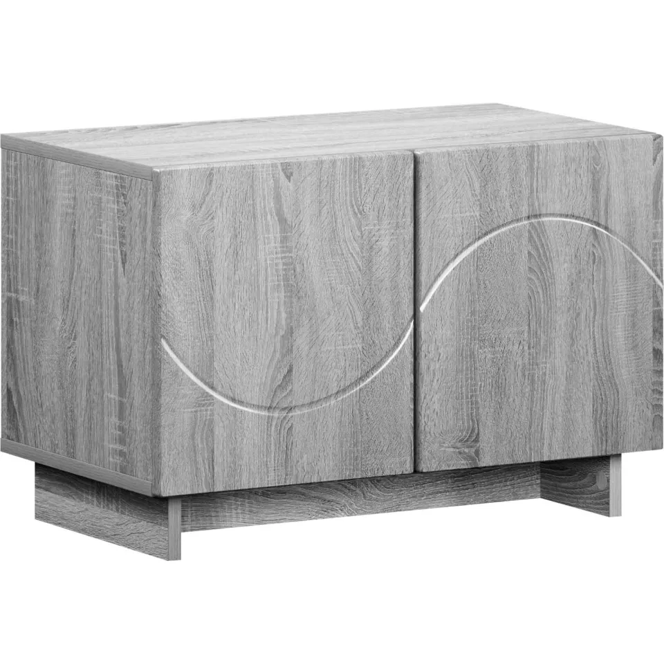 vidaXL tv-meubel 60 x 34.5 x 40 cm Grijs Sonoma Bewerkt hout, foto 3