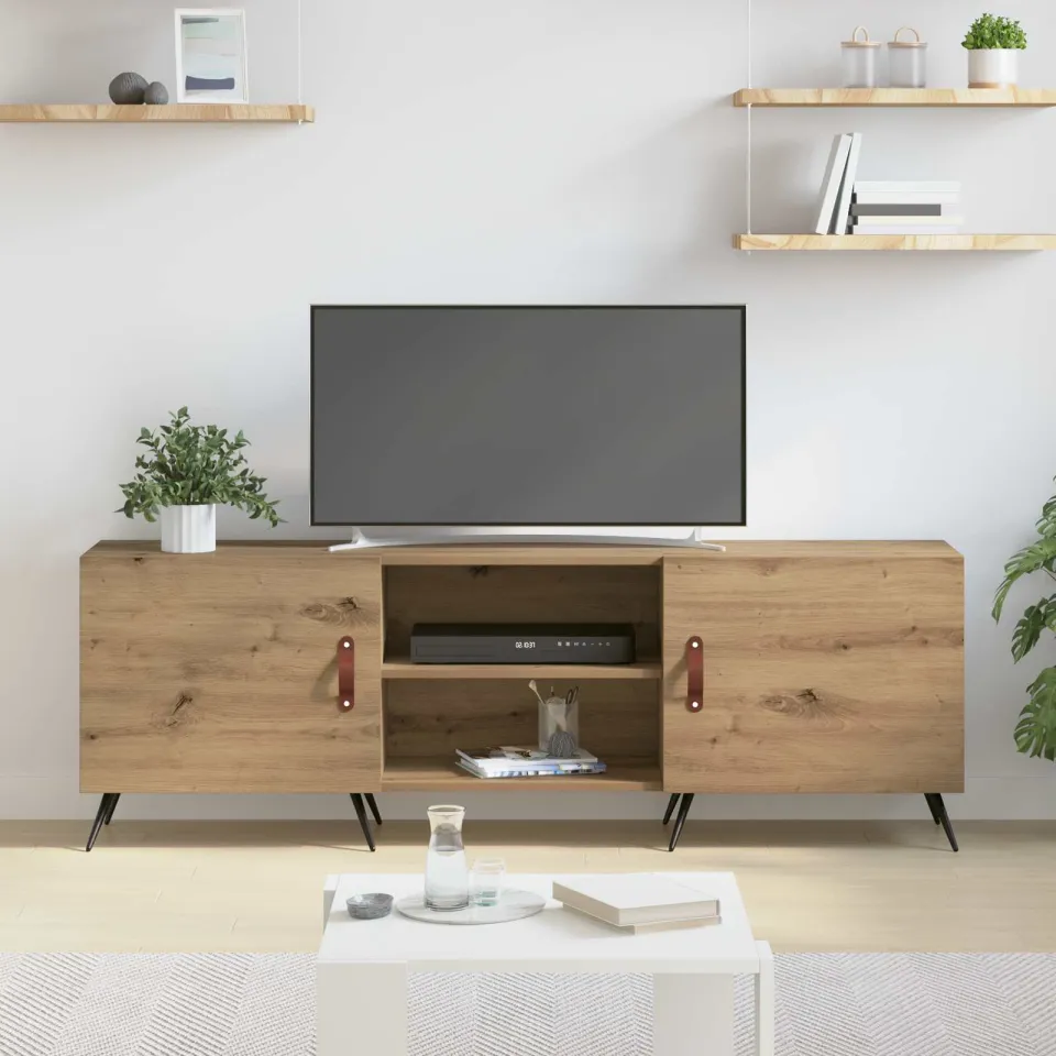 vidaXL TV-kast 150 x 30 x 50 cm artisanaal eikenkleurig Bewerkt hout, foto 4