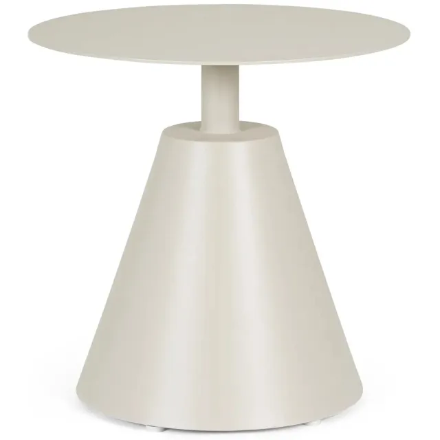 Bolzano Acri - Tuinbijzettafel - Ø50 cm - Beige - Aluminium