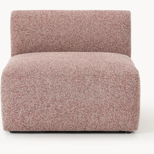 Westwing Collection Bouclé middelste module Sofia Wijnrood