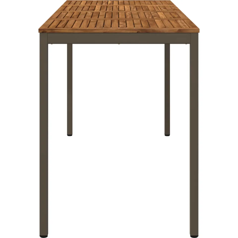vidaXL Tuinbar Tafel NAARDEN Natuurlijk en Koffie 196 x 80,5 x 105 cm bruin, foto 4