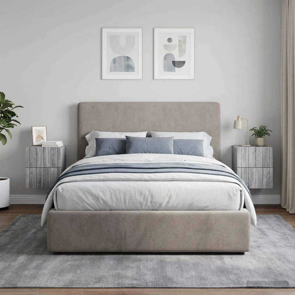 vidaXL Wandbeugel Bedkast 2 st Grijs sonoma 33 x 34,5 x 43 cm, foto 4