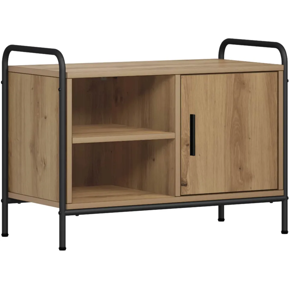 vidaXL Tv-meubel 67,5 x 33 x 50 cm Artisanaal eiken, foto 3
