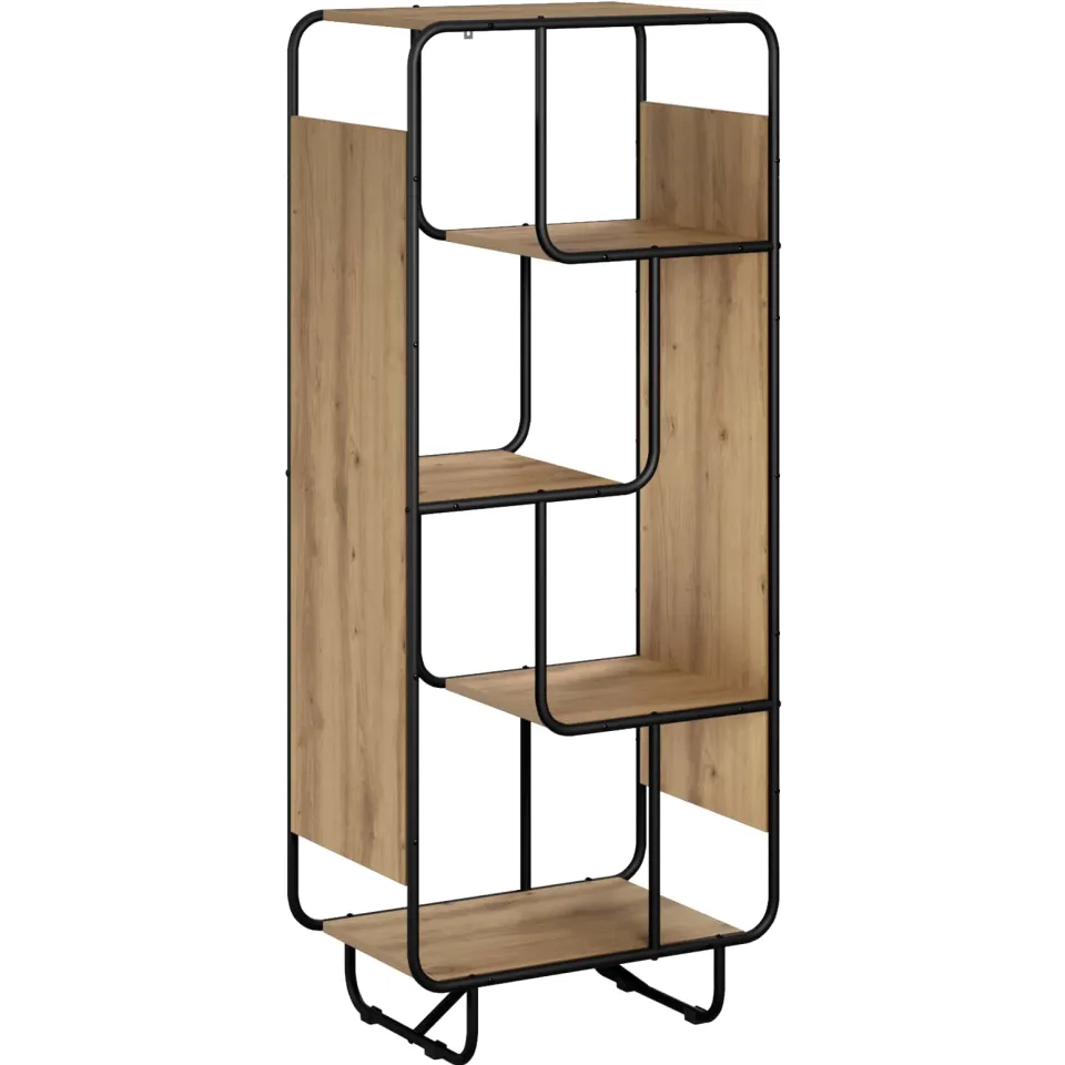 vidaXL Hoge kast Artisanaal eiken 60 x 37,5 x 144 cm Bewerkt hout, foto 3