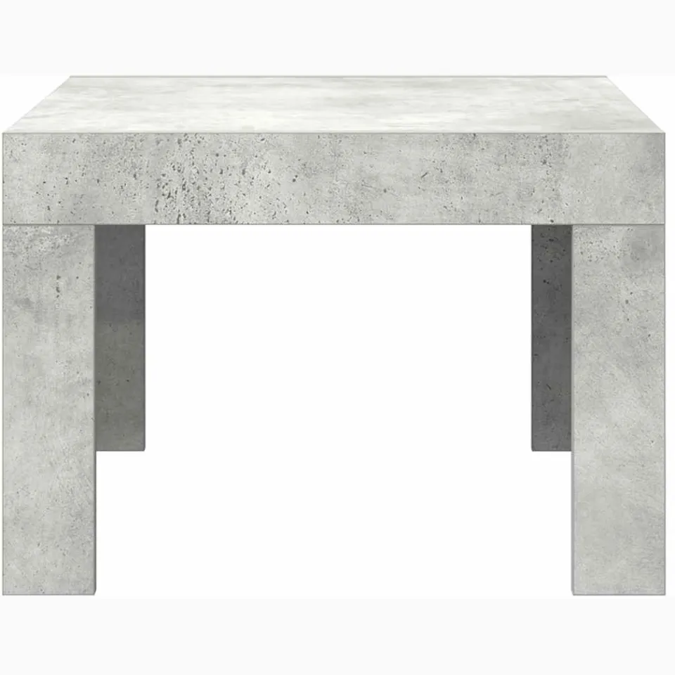 vidaXL Salontafel 50x50x35 cm bewerkt hout betongrijs grijs, foto 4