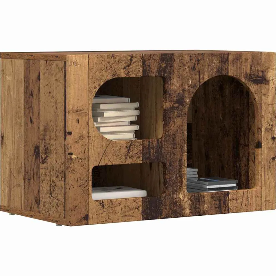 vidaXL TV-kast ELST 60 x 35 x 40 cm Oudhout Bewerkt hout Bruin