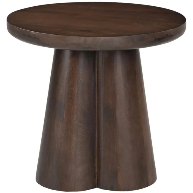 Livingfurn Salontafel Brix Clubs Mangohout Bruin Ø50cm