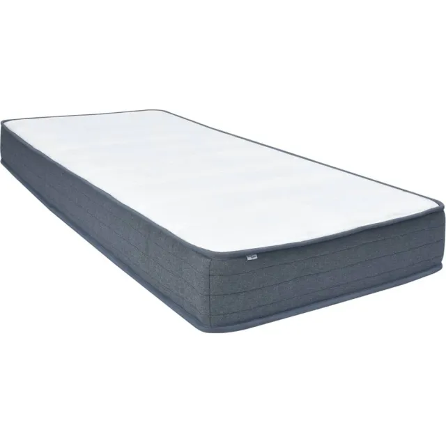 vidaXL Boxspringmatras 80x160x20 cm medium zacht stof Wit