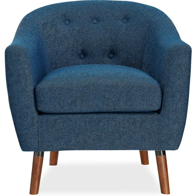 Dorel Home Brie-Accent Stoel in Linnen Blauw