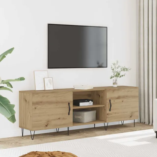 vidaXL Tv-meubel 150x30x50 cm bewerkt hout artisanaal eikenkleurig, foto 2
