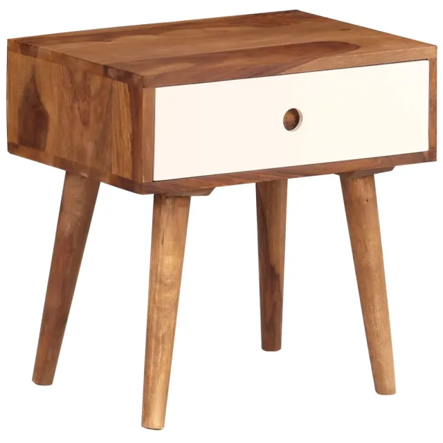 vidaXL Nachtkastje 45x30x45 cm massief acaciahout Bruin