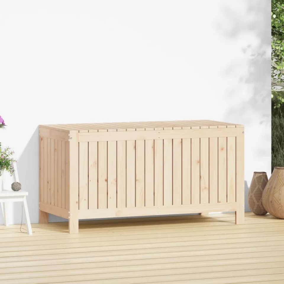 vidaXL Tuinbox 121x55x64 cm massief grenenhout bruin, foto 3
