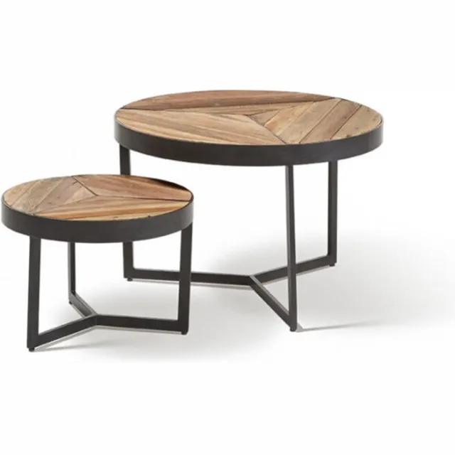 Meubelplaats Salontafel set Alicante - gerecycled hout | Meubelplaats Naturel