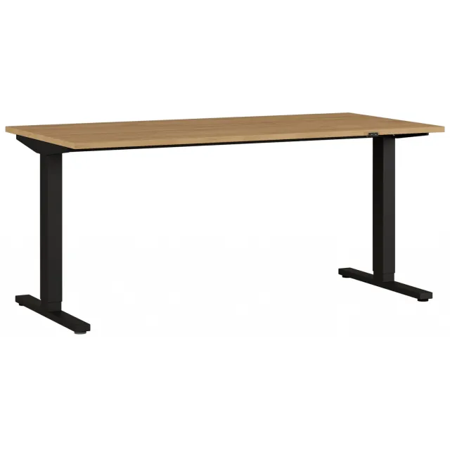 Elektrisch Bureau Ergonoma Eiken 160 CM Bruin